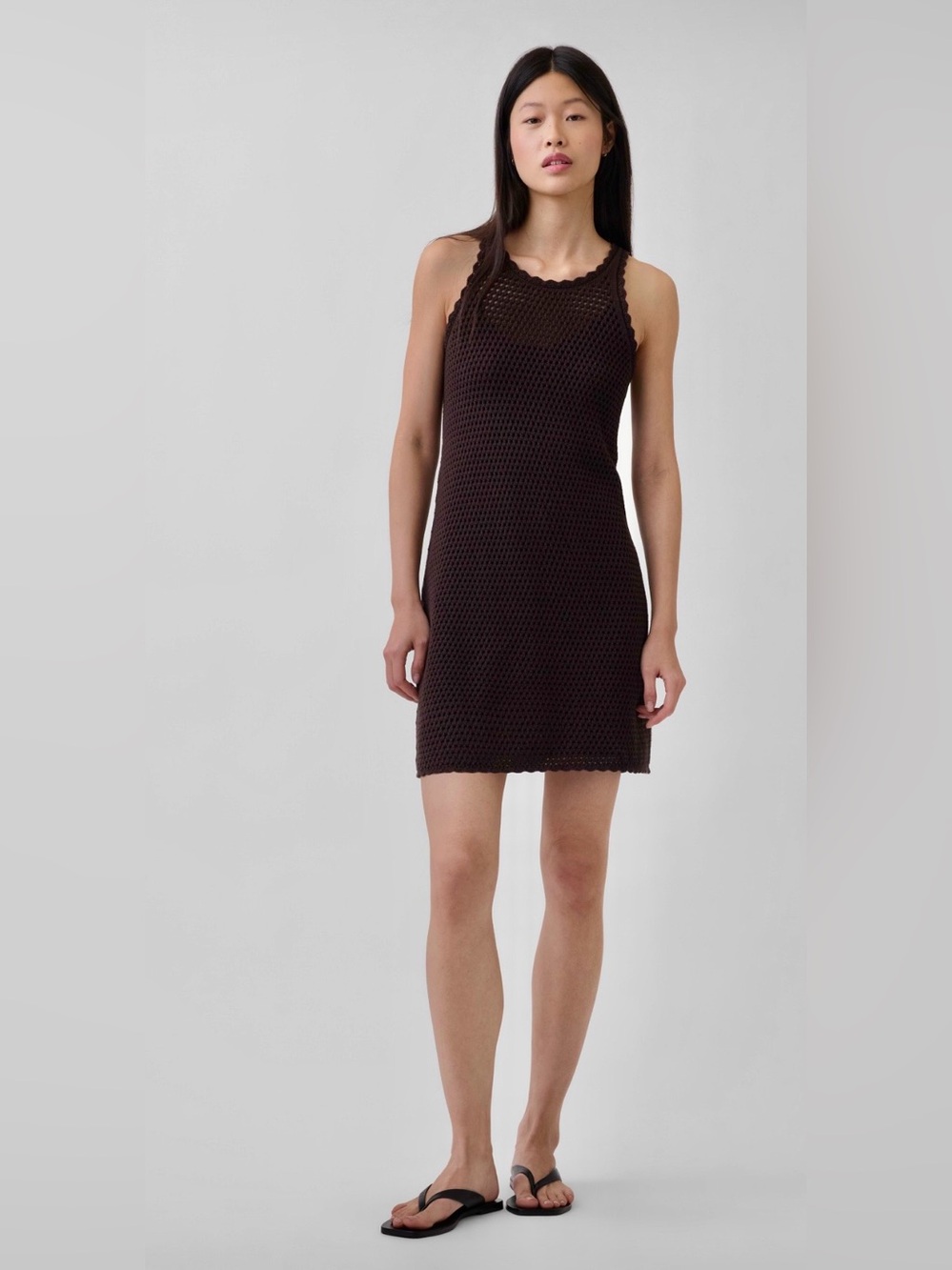 NWT-GAP 100% Cotton Crochet Mini Dress, Medium